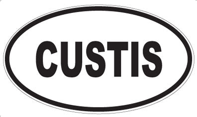 CUSTIS - Oval Sticker