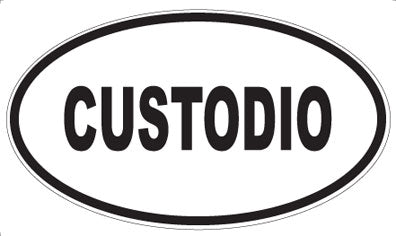 CUSTODIO - Oval Sticker