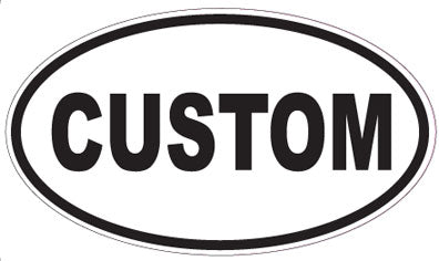 CUSTOM - Oval Sticker