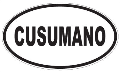 CUSUMANO - Oval Sticker