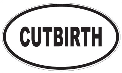CUTBIRTH - Oval Sticker