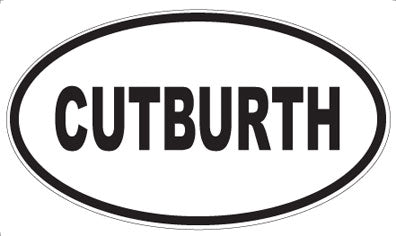 CUTBURTH - Oval Sticker