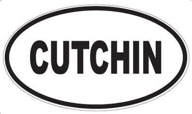 CUTCHIN - Oval Sticker