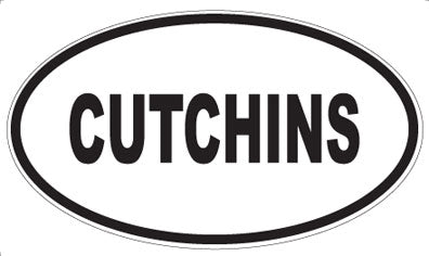 CUTCHINS - Oval Sticker