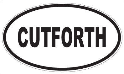 CUTFORTH - Oval Sticker