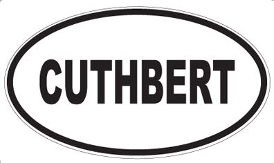 CUTHBERT - Oval Sticker