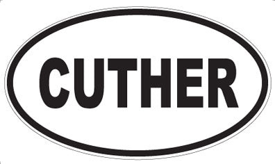 CUTHER - Oval Sticker