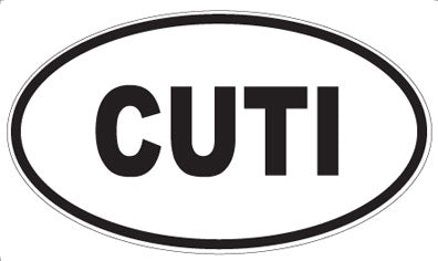CUTI - Oval Sticker