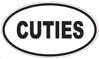 CUTIES - Oval Sticker
