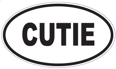 CUTIE - Oval Magnet