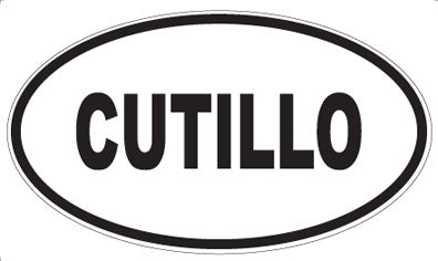 CUTILLO - Oval Sticker