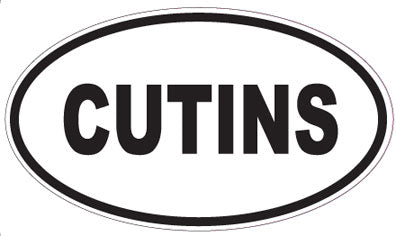 CUTINS - Oval Sticker