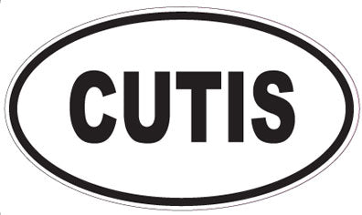 CUTIS - Oval Sticker