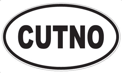 CUTNO - Oval Sticker