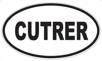CUTRER - Oval Sticker