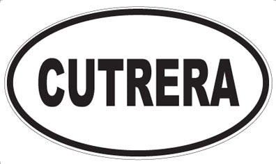 CUTRERA - Oval Sticker