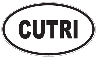 CUTRI - Oval Sticker