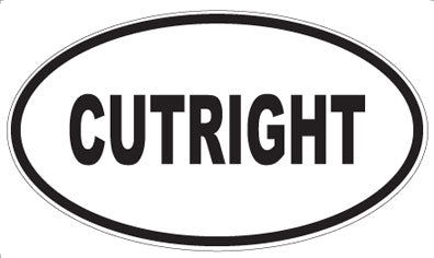 CUTRIGHT - Oval Sticker