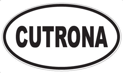 CUTRONA - Oval Sticker
