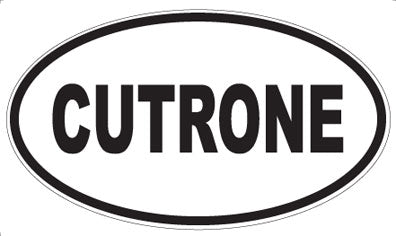 CUTRONE - Oval Sticker