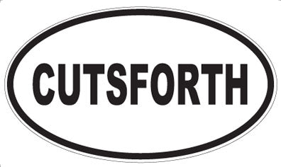 CUTSFORTH - Oval Sticker