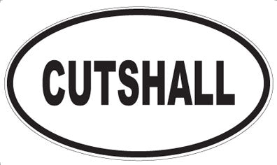 CUTSHALL - Oval Sticker