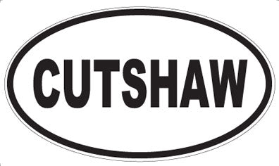 CUTSHAW - Oval Sticker