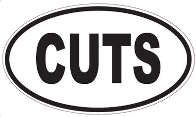 CUTS - Oval Sticker
