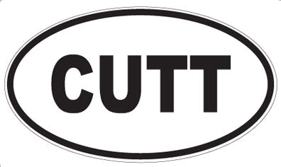 CUTT - Oval Sticker