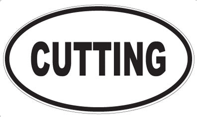 CUTTING - Oval Sticker