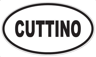 CUTTINO - Oval Sticker