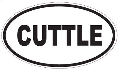CUTTLE - Oval Sticker