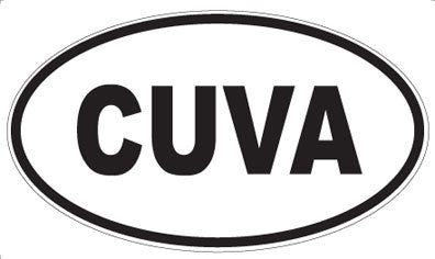 CUVA - Oval Sticker