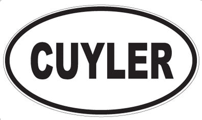 CUYLER - Oval Sticker