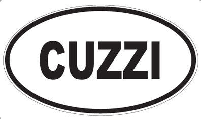CUZZI - Oval Sticker