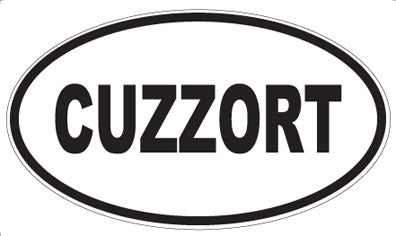 CUZZORT - Oval Magnet