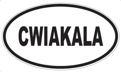 CWIAKALA - Oval Sticker
