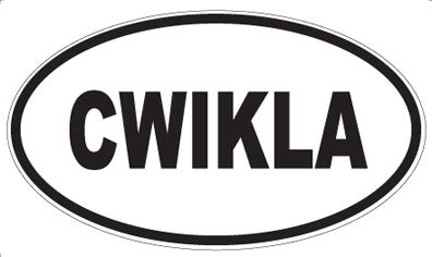 CWIKLA - Oval Sticker