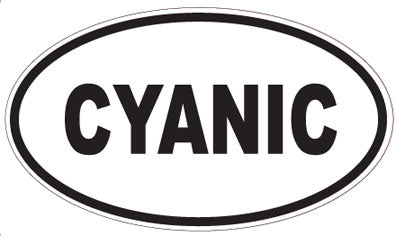 CYANIC - Oval Sticker