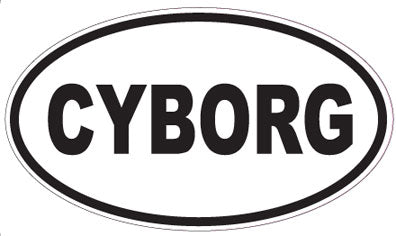 CYBORG - Oval Sticker