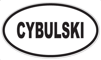 CYBULSKI - Oval Sticker