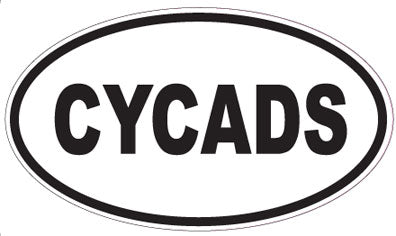 CYCADS - Oval Sticker