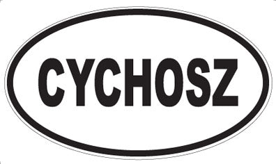 CYCHOSZ - Oval Sticker