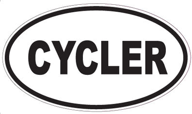 CYCLER - Oval Sticker