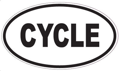 CYCLE - Oval Magnet