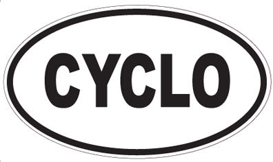 CYCLO - Oval Sticker