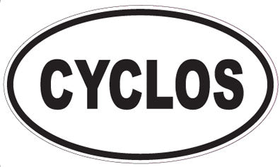 CYCLOS - Oval Sticker