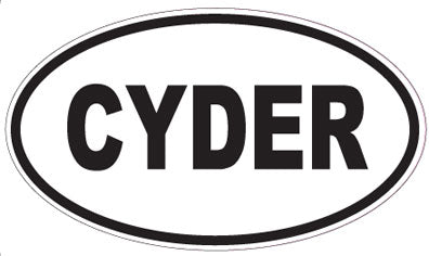 CYDER - Oval Sticker