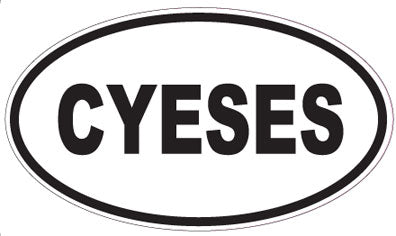 CYESES - Oval Sticker