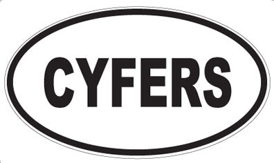 CYFERS - Oval Sticker